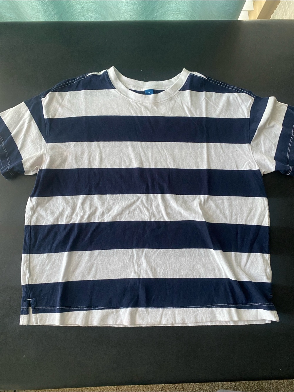 NWOT Old Navy, Navy and White Striped Tee